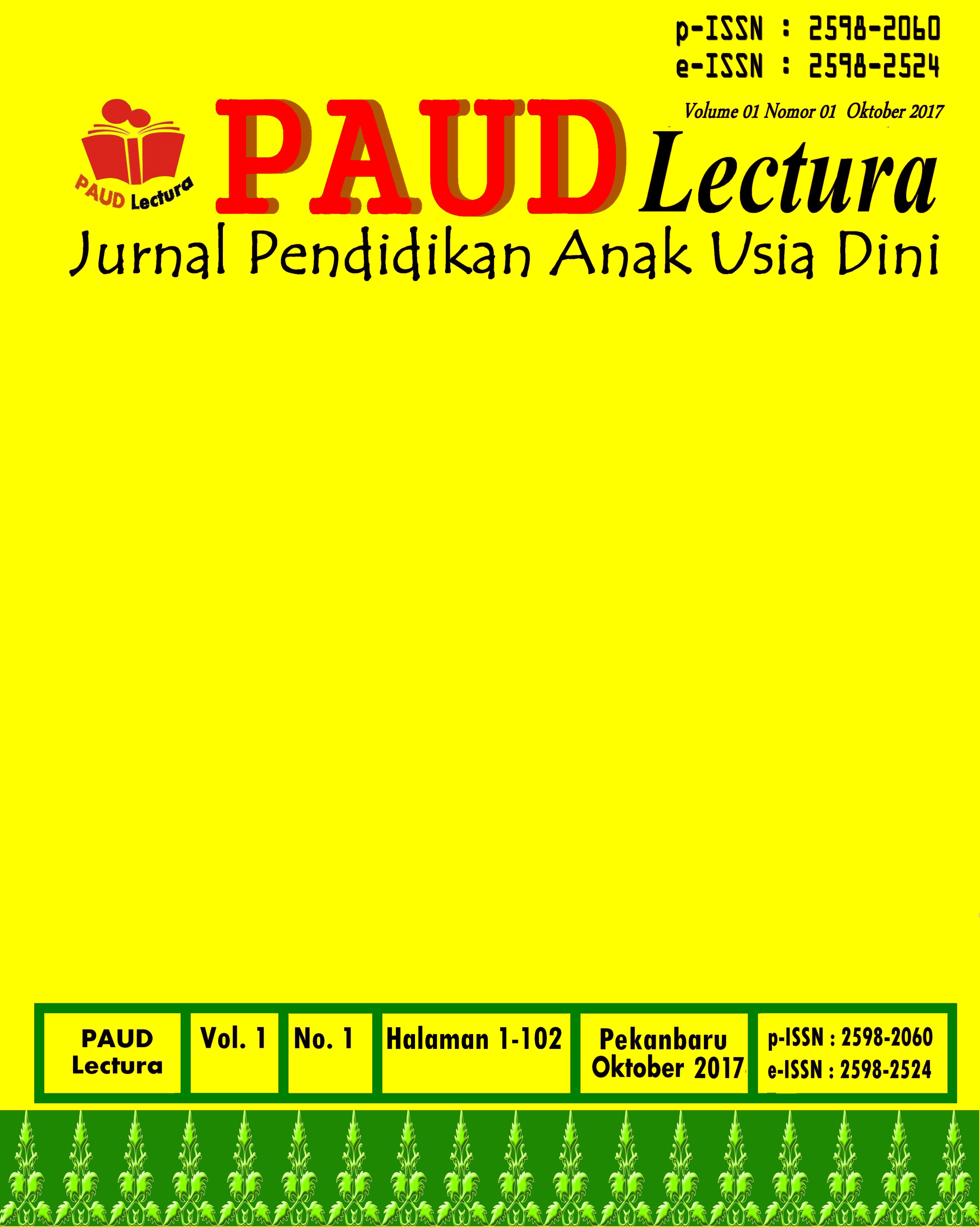 PAUD Lectura : Jurnal Pendidikan Anak Usia Dini